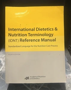 International Dietetics and Nutrition Terminology IDNT Reference - Picture 1 of 2