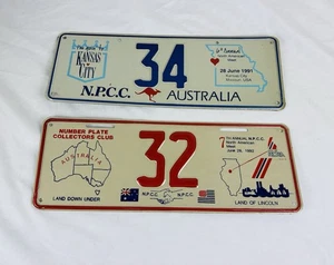 1991/2 Australia N.P.C.C. Number Plate Collectors’ 6-7th National License Plate - Picture 1 of 2