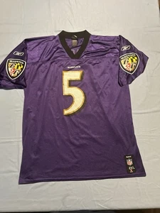 2XL Reebok Baltimore Ravens #5 Flacco Jersey - Picture 1 of 4