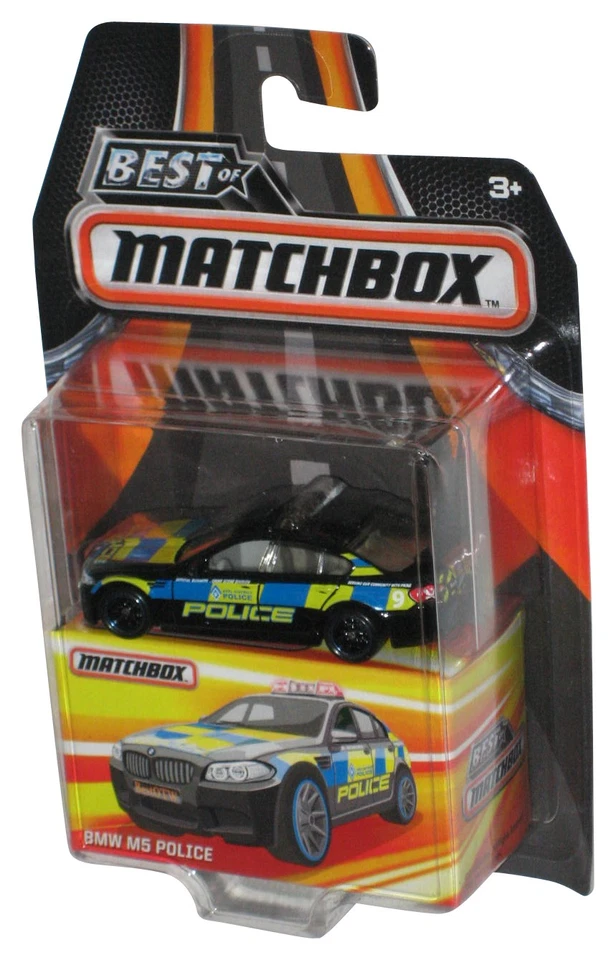 Coche de juguete fundido a presión Matchbox BMW M5 Police (2016) Mattel Best of Black Foto 1 de 1