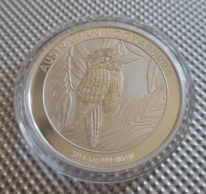 2014 1oz Silver Australian Kookaburra Perth Mint Bullion Coin 999. Fineness - Picture 1 of 4