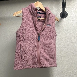 Patagonia Los Gatos Fleece Vest Girls Size Large (12) Purple Zip up outerwear - Picture 1 of 6