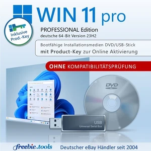 Windows 11 Professional Win11 pro Installation DVD/USB-Stick + Retail-Lizenz Key - Bild 1 von 6