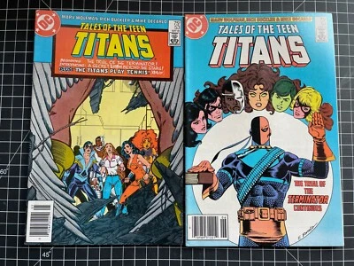 DC TALES OF THE TEEN TITANS #52,53 1ST AZRAEL TRIAL OF DEATHSTROKE  Foto 1 de 2