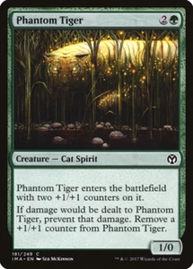 MTG 2017 PHANTOM TIGER - CAT SPIRIT CREATURE - Magic the Gathering card - Picture 1 of 2
