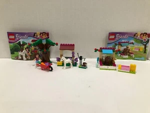 Lego Friends Foal Sets: Olivia’s Newborn Foal 41003 & Little Foal 41089 w/Manual - Picture 1 of 9