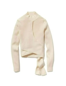 Pull chandail Athleta X Alicia Keys taille 3X crème enveloppante manches longues neuf avec étiquette neuf - Photo 1/6