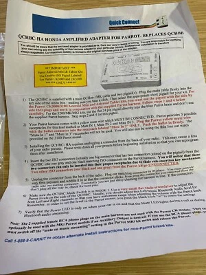 Quick Connect For Parrot Bluetooth Devices Honda - Image 1 of 4