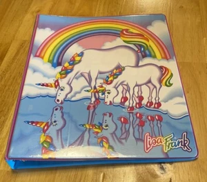 Vintage Style Lisa Frank Einhorn 3-Ring Mappe 30th Anniversary 90er Motiv 2021 - Bild 1 von 6
