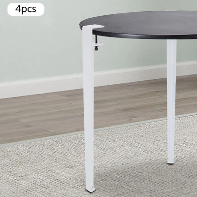 4 patas de mesa ajustables, patas de abrazadera de mesa, patas de mesa en forma de F blancas Foto 1 de 4