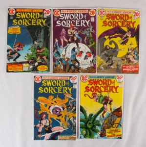 Sword of Sorcery, Complete 1-5 Set (DC, 1973) FN (6.0 to 7.0) - Picture 1 of 11