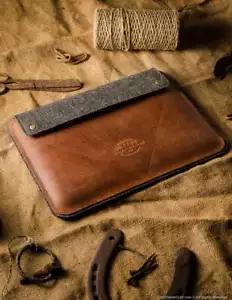 Funda de cuero iPad Pro 129" iPad Pro 11 2021 iPad Air 109 cuero curtido vegano - Imagen 1 de 79