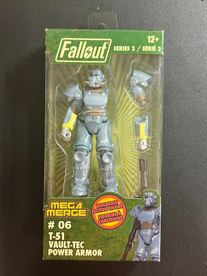 Fallout MEGA Merge Series 2 T-51 Vault Tec Power Armor Glyos Action Figure