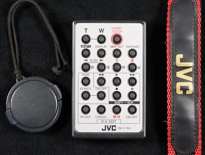 JVC RM-V716U remote for DVL camcorders GR DVL505U lens cap & strap genuine [E] - Image 1 of 4