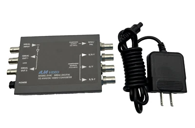 AJA Video D10C Serial Digital Video to Analog Converter - TESTED - Image 1 of 4