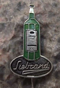Antique Siebrand Limonade Siroop Green Lemonade Syrup Bottle Drink Pin Badge - Picture 1 of 2