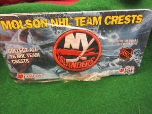 Molson Canadian NHL team crests New York Islanders  air miles sticker 1 of 26 - Picture 1 of 2