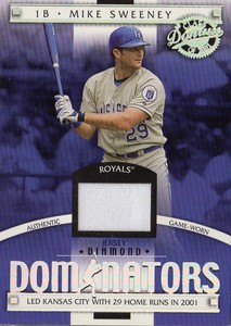 2001 Donruss Class of 2001 Diamond Dominators Royals Baseball Card #DM6 Sweeney