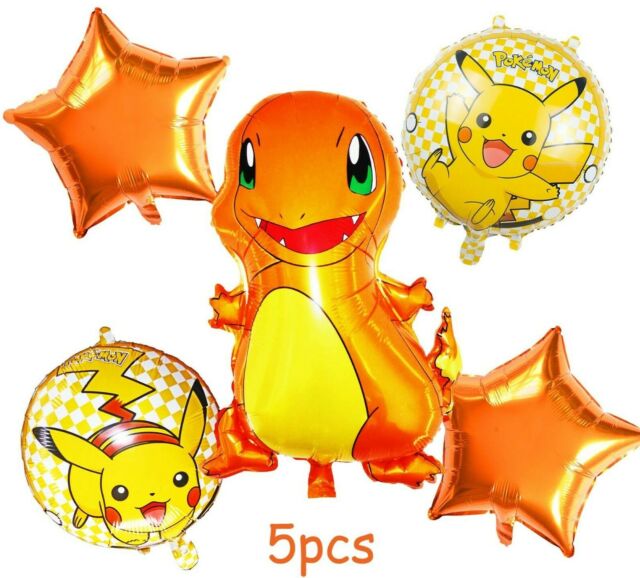 Pack Globos Decorativos De Látex Pokemon, Pikachu - Redsale