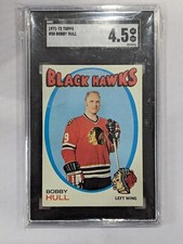 Topps Bobby Hull #50 Chicago Blackhawks HOF SGC 4.5 1971-72 