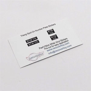Triang Spot-On Number Plates BTW115 Sticker Set - Picture 1 of 4