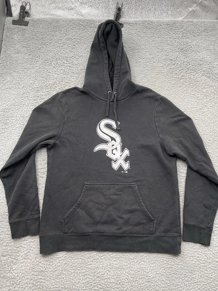 Chicago White Sox Sudadera con Capucha Mujer Mediana Negra Pullover Sudadera con Capucha Fanáticos Foto 1 de 4