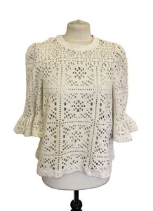 See By Chloé White Cut Put Detail Blouse Large - Bild 1 von 13