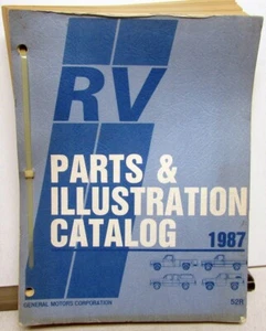 1987 GMC Chevrolet RV Light Pickup Truck Parts and Illustration Book Blazer Sub - Picture 1 of 12