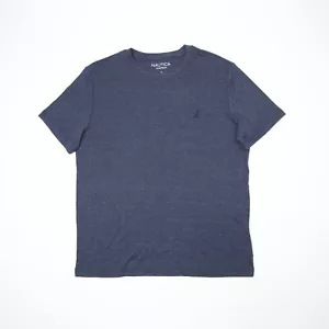 Camiseta para dormir Nautica de manga corta cuello redondo azul oscuro talla M 4869 - Imagen 1 de 2