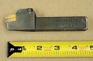 VR WESSON MVJNR 123 INDEXABLE LATHE TURNING TOOL HOLDER, OAL CUT TO 4.5" - Picture 1 of 8
