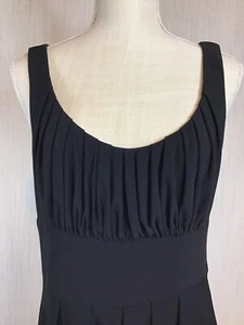 JOSEPH RIBKOFF 10 DReSS Negro TEJIDO Elastizado Sin mangas Plisado DETALLE Cuerpo A+ - Imagen 1 de 12