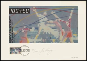 EDICIÓN ARTE 1990 BUND 1449 BALONMANO DEPORTIVO - ¡FIRMADO A MANO!! - Imagen 1 de 3