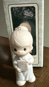1988 Precious Moments Ornament "Du bist eine Nummer eins in meinem Buchlehrer" #150142 - Bild 1 von 1