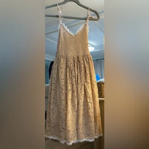 NEW Flower Girl Wedding Fancy Lined Lace Party Dress 10 Yrs - Picture 1 of 3