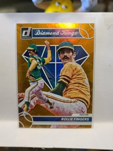 ROLLIE FINGERS 2023 Donruss Holo Orange Diamond Kings Card OAKLAND ATHLETICS