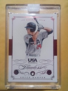 2016 Panini Flawless Bryce Harper TRIPLE Gem ENCASED Diamond Ruby Sapphire #/15!