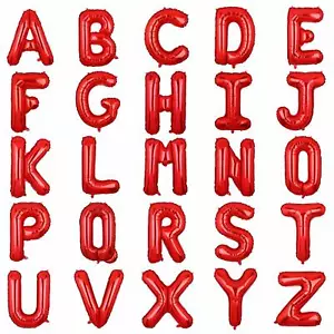16" 40" Silver Gold Mylar Letter Balloons PROM Party Balloon Alphabet Decoration - Picture 1 of 16