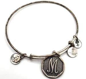 Alex & Ani Silvertone "M" Armband Healing Energy Infused 2018 - Bild 1 von 2