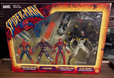 Figura de acción de colección Spider-Man Toy Biz 2001 Alien Carnage paquete de 4 Toybiz Venom Foto 1 de 4