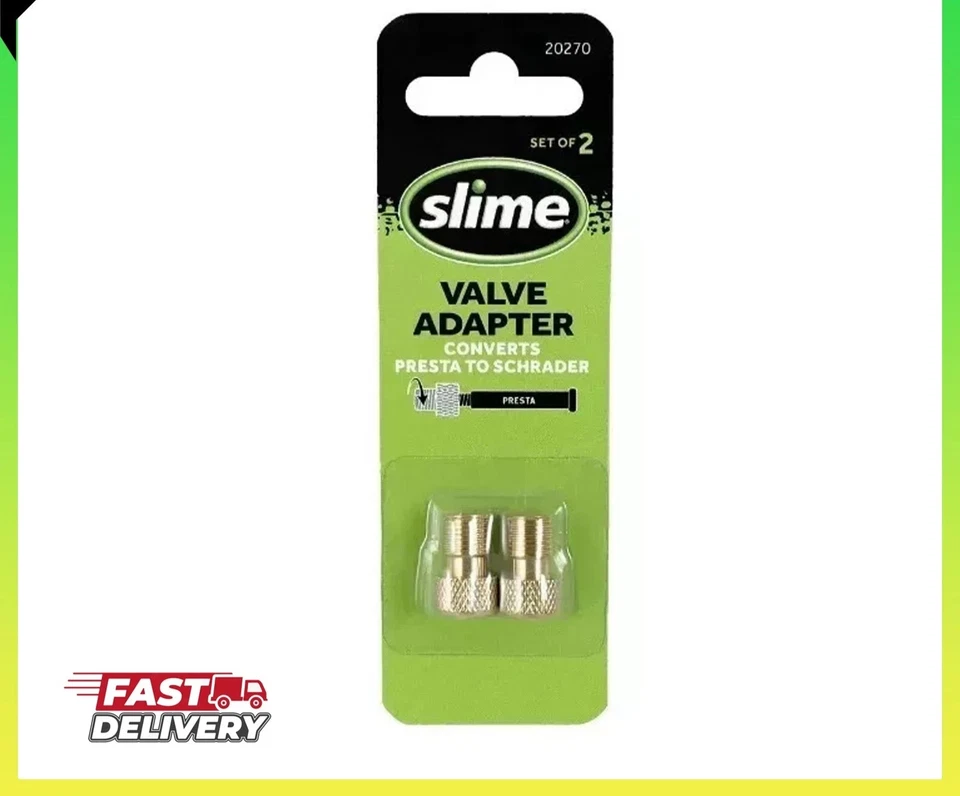 Slime 20270 Presta to Schrader Valve Adapter 2 count - Image 1 of 4