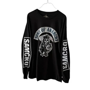 Sons of Anarchy Reaper Black Long Sleeve T Shirt Men’s Size Large Licensed Biker - Picture 1 of 12