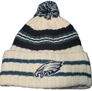 New Mens Brand '47 NFL Philadelphia Eagles Hone Cuff Knit Pom Hat Beanie  - Picture 1 of 5