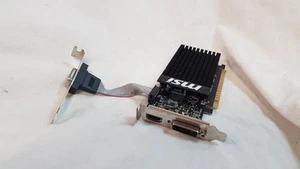 READ!! MSI Nvidia GEFORCE GT 710 Low Profile 2GB PCIE Graphics Card - Picture 1 of 8
