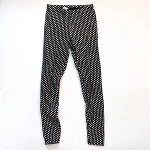 Tea Collection Black & White Polka Dot Leggings, Size 10 - Picture 1 of 4