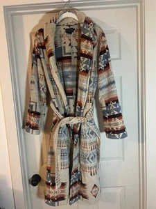 Pendleton Chief Joseph Classic Robe Womens S Rosewood Cotton Terry Southwestern - Picture 1 of 7