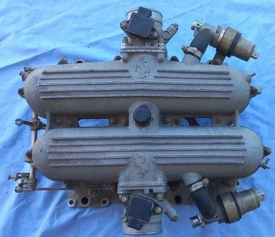 Collettore Ferrari 348 TB 3.4L Engine Air Intake Suction Inlet Manifold Tps Idle Foto 1 de 4