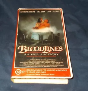 BLOODLINES VHS PAL ANTHONY PERKINS MIA SARA 1989 - Picture 1 of 3