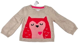 GAP Bebé Niñas Crema Diseño Búho Algodón Manga Larga Jersey Sudadera Precio de venta sugerido por el fabricante 19,99 GBP - Imagen 1 de 4