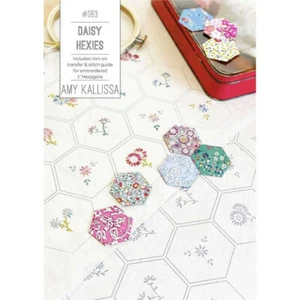 Daisy Hexies Pattern by Amy Kallissa Quilting Embroidery Sewing Craft - Picture 1 of 1