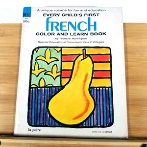 1963 Every Child's First FRENCH Color and Learn Book Coloring Book - Bild 1 von 12